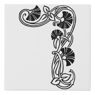 Corner Nature Flower Canvas Art