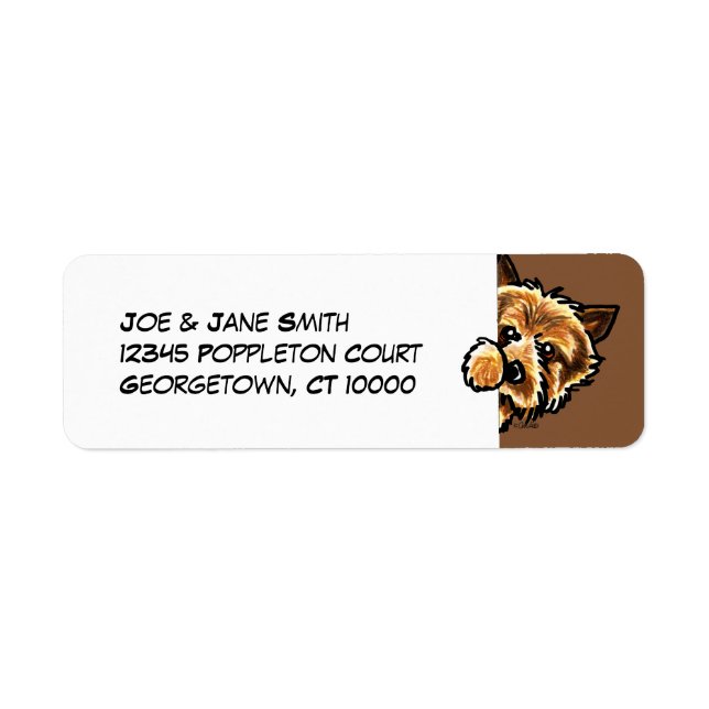 Corner Norwich Terrier Label (Front)