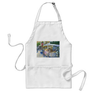 Corner of Flying Pig and Wine a Bit Adult Apron