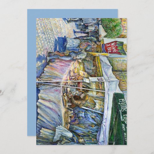 Corner of Flying Pig Farm and Wine a Bit. (Front/Back)