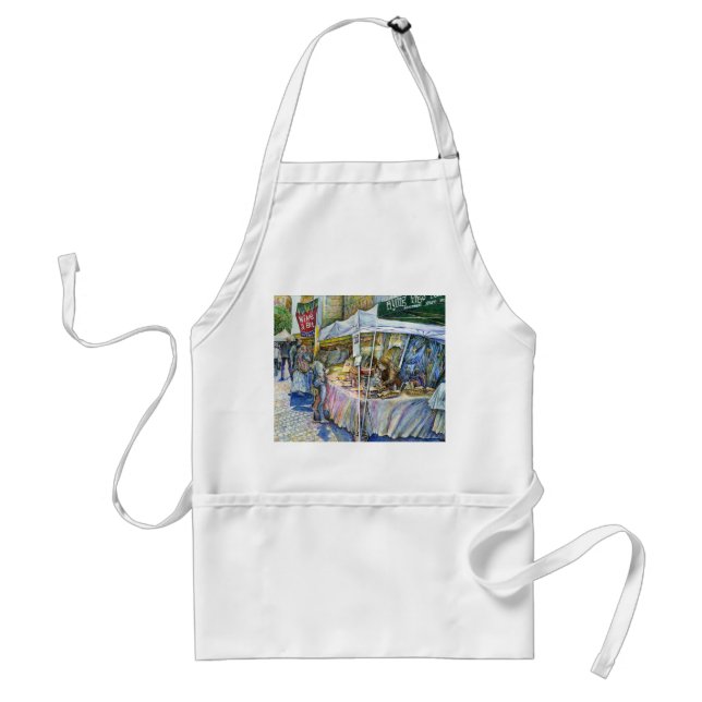 Corner of Flying Pig Farm and Wine a Bit. Adult Apron (Front)