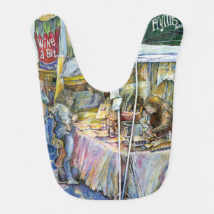 Corner of Flying Pig Farm and Wine a Bit. Baby Bib