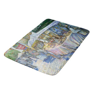 Corner of Flying Pig Farm and Wine a Bit. Bath Mat