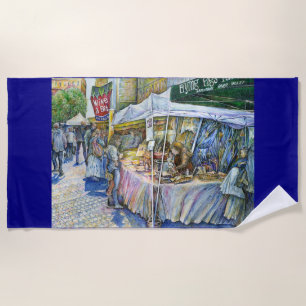 Corner of Flying Pig Farm and Wine a Bit. Beach Towel