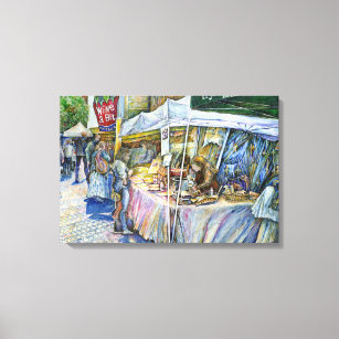 Corner of Flying Pig Farm and Wine a Bit. Canvas Print