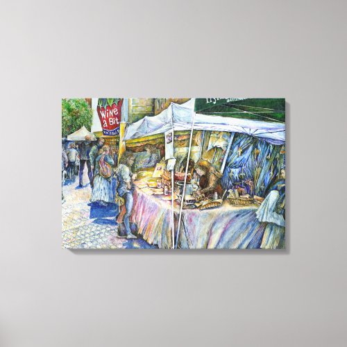 Corner of Flying Pig Farm and Wine a Bit Canvas Print