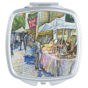 Corner of Flying Pig Farm and Wine a Bit. Compact Mirror