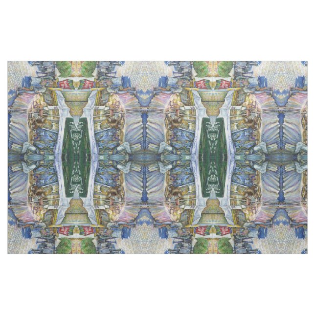 Corner of Flying Pig Farm and Wine a Bit. Fabric (Fat Quarter)