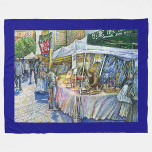 Corner of Flying Pig Farm and Wine a Bit. Fleece Blanket