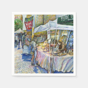 Corner of Flying Pig Farm and Wine a Bit. Napkins