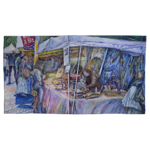 Corner of Flying Pig Farm and Wine a Bit. Pillow Case