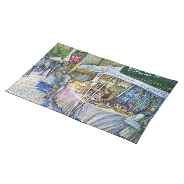 Corner of Flying Pig Farm and Wine a Bit. Placemat (On Table)