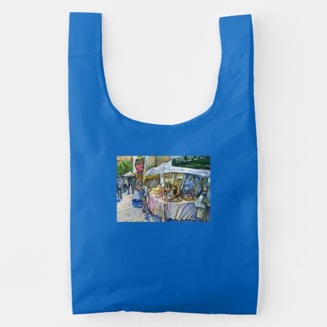 Corner of Flying Pig Farm and Wine a Bit. Reusable Bag (Front)