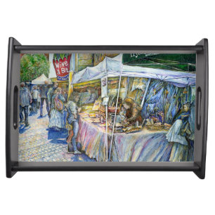 Corner of Flying Pig Farm and Wine a Bit. Serving Tray