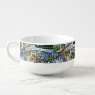 Corner of Flying Pig Farm and Wine a Bit. Soup Mug