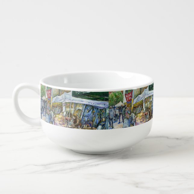 Corner of Flying Pig Farm and Wine a Bit. Soup Mug (Right)
