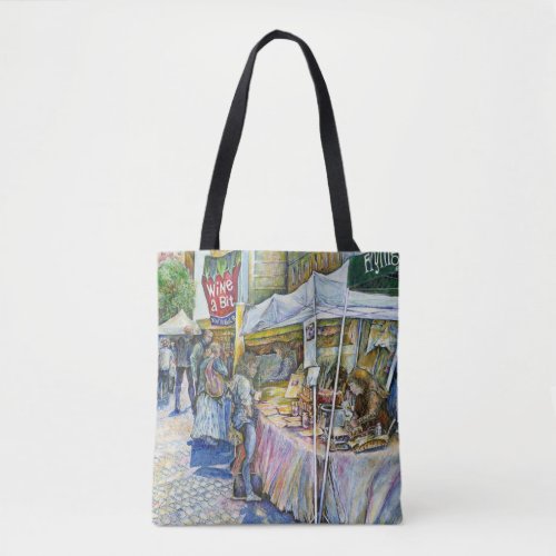 Corner of Flying Pig Farm and Wine a Bit Tote Bag