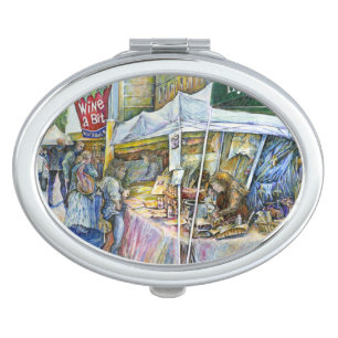 Corner of Flying Pig Farm and Wine a Bit. Vanity Mirror