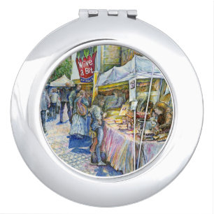 Corner of Flying Pig Farm and Wine a Bit. Vanity Mirror