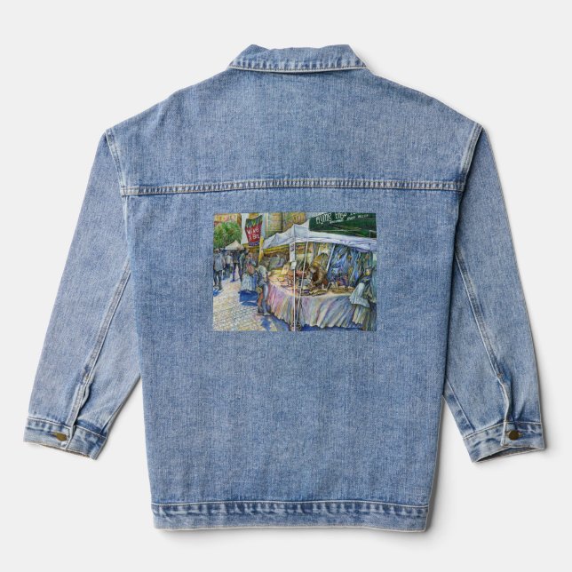 Corner of Flying Pigs Denim Jacket (Back)