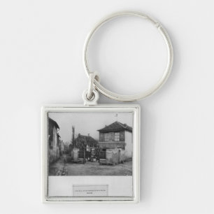 Corner of rue des Rondeaux Keychain