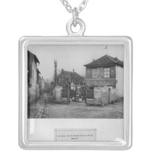 Corner of rue des Rondeaux Silver Plated Necklace