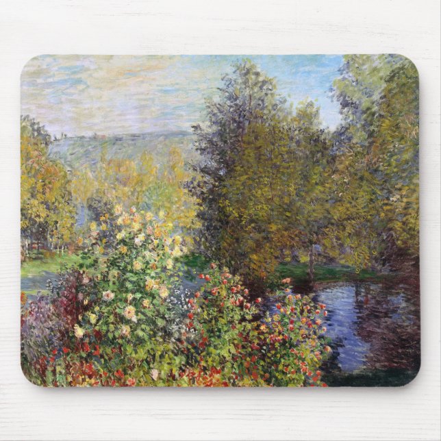 Corner of the Garden at Montgeron - Claude Monet - Mouse Pad (Front)
