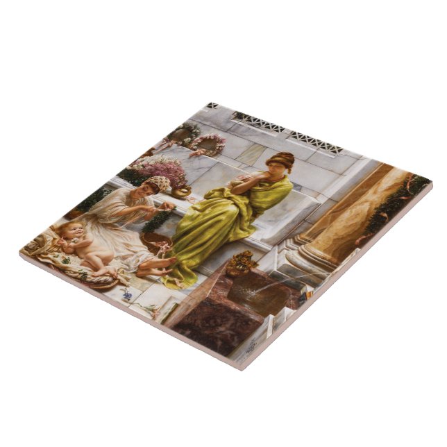 Corner Of The Marketplace Ceramic Tile (Side)