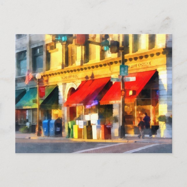 Corner or Center and Merchant Rutland VT Postcard (Front)