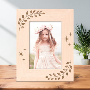 Corner Wreath Branch Sparkles 7x5 Engraved Frames