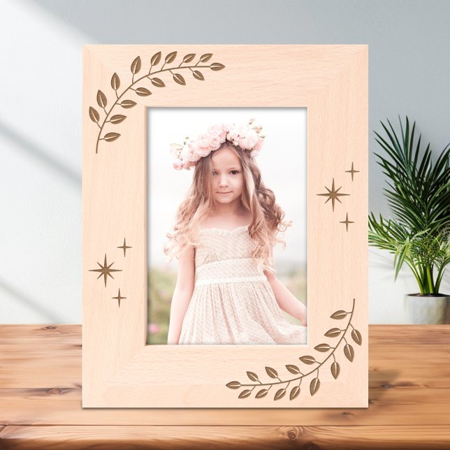 Corner Wreath Branch Sparkles 7x5 Engraved Frames (Creator Uploaded)