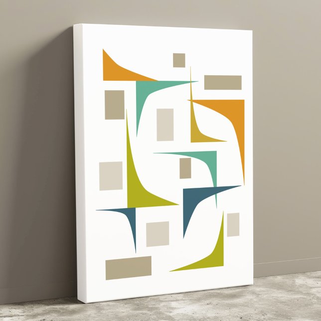 Corners Mid Century Modern Canvas Print (Creator Uploaded)