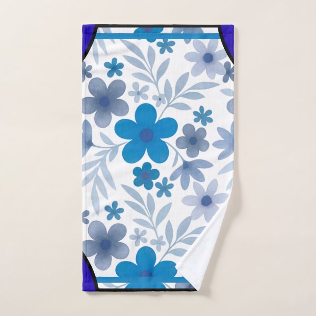 Cornerstone Blossom Indigo Hand Towel (Hand Towel)