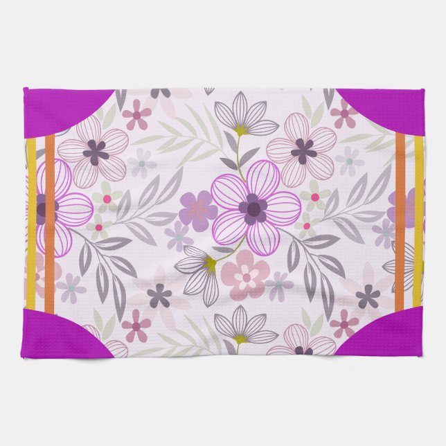 Cornerstone Blossom Lavender Kitchen Towel (Horizontal)