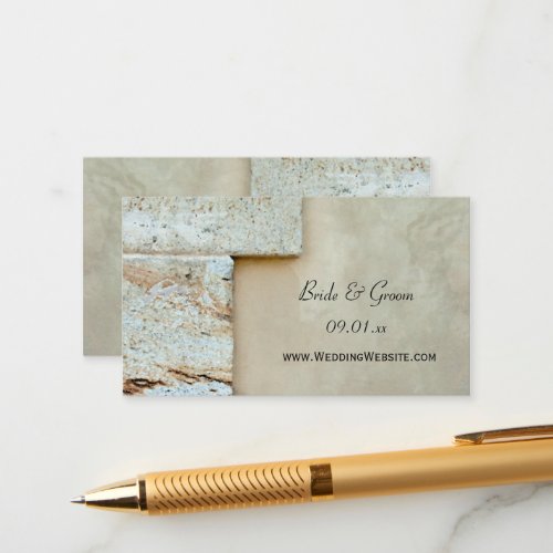 Cornerstones Wedding Website Card Business Card