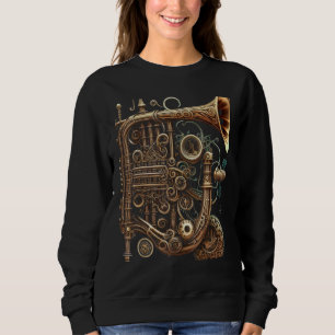 Cornet  music instrument Graphic steampunk Sweatshirt
