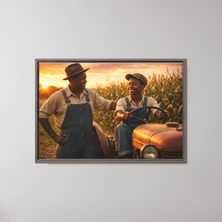 Cornfield at Sunset Canvas Print
