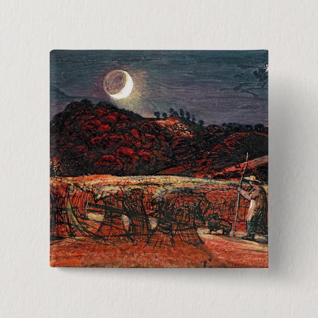 Cornfield by Moonlight, 1830 Button (Front)