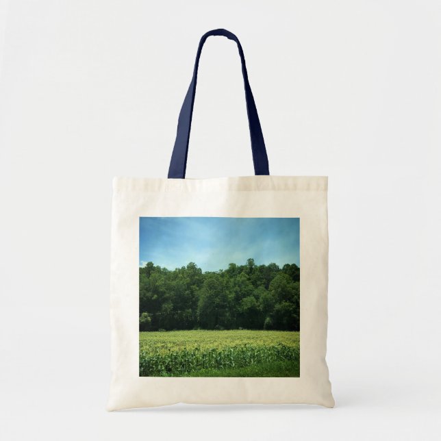 Cornfield in Rural North Carolina Poster Mouse Pad Tote Bag (Front)
