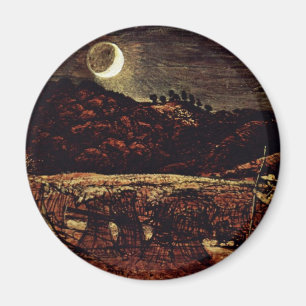 Cornfield In The Moonlight By Palmer Samuel Magnet