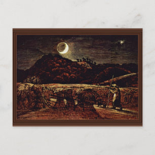 Cornfield In The Moonlight By Palmer Samuel Postcard