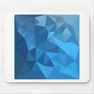 Cornflower Blue Abstract Low Polygon Background Mouse Pad