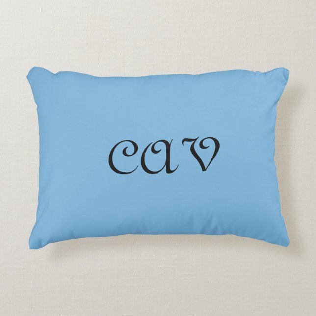 Cornflower Blue  Accent Pillow (Front)