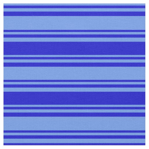 Cornflower Blue and Blue Pattern Fabric