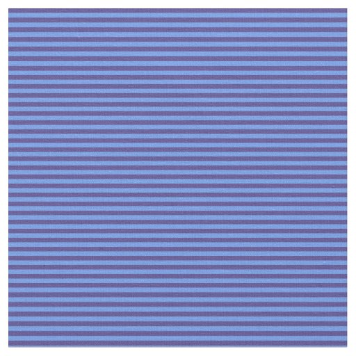 Cornflower Blue and Dark Slate Blue Stripes Fabric