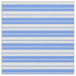 [ Thumbnail: Cornflower Blue and Light Yellow Colored Lines Fabric ]