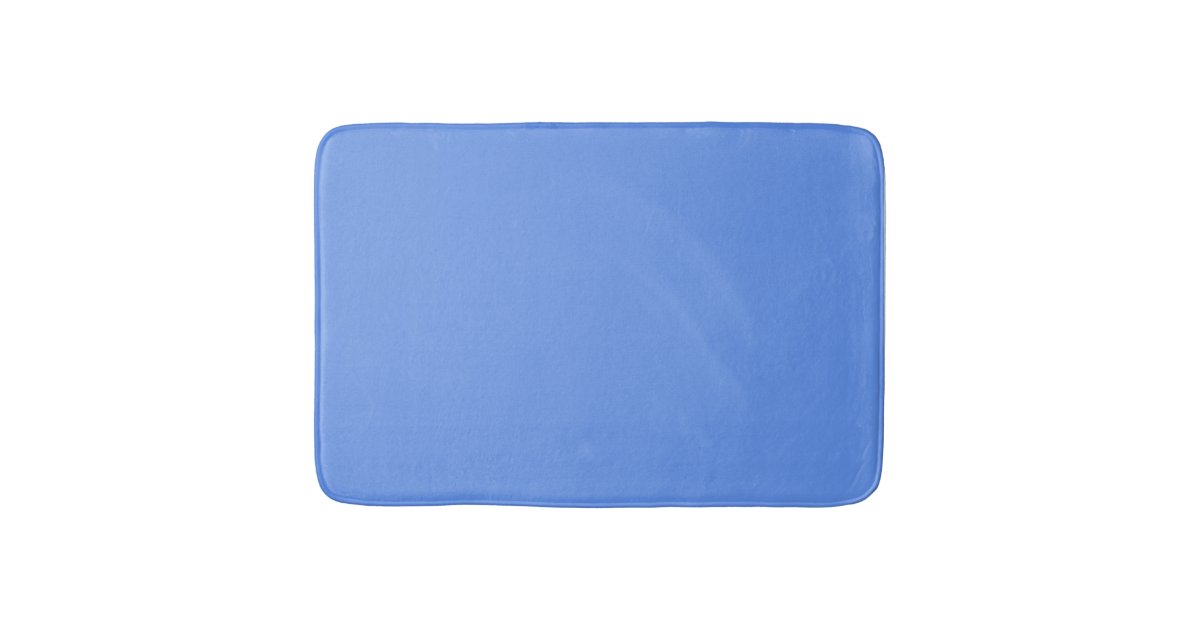 Cornflower Blue Bath Mat Zazzle