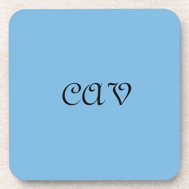 Cornflower Blue  Beverage Coaster (Front)