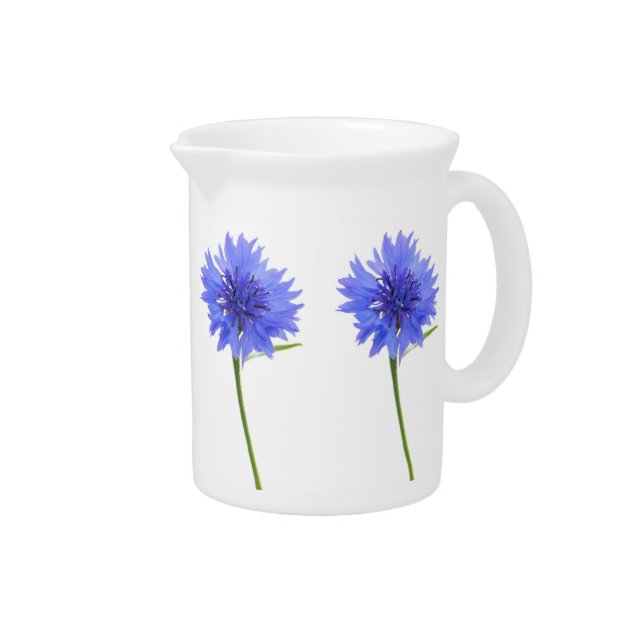 cornflower blue beverage pitcher (Right)