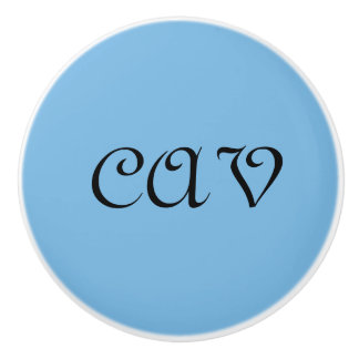 Cornflower Blue Ceramic Knob